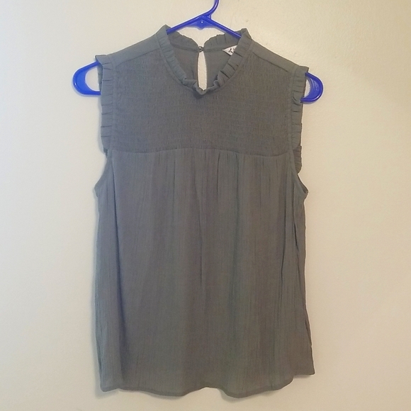 Green Boho Blouse Nanette Lepore M - Picture 1 of 5